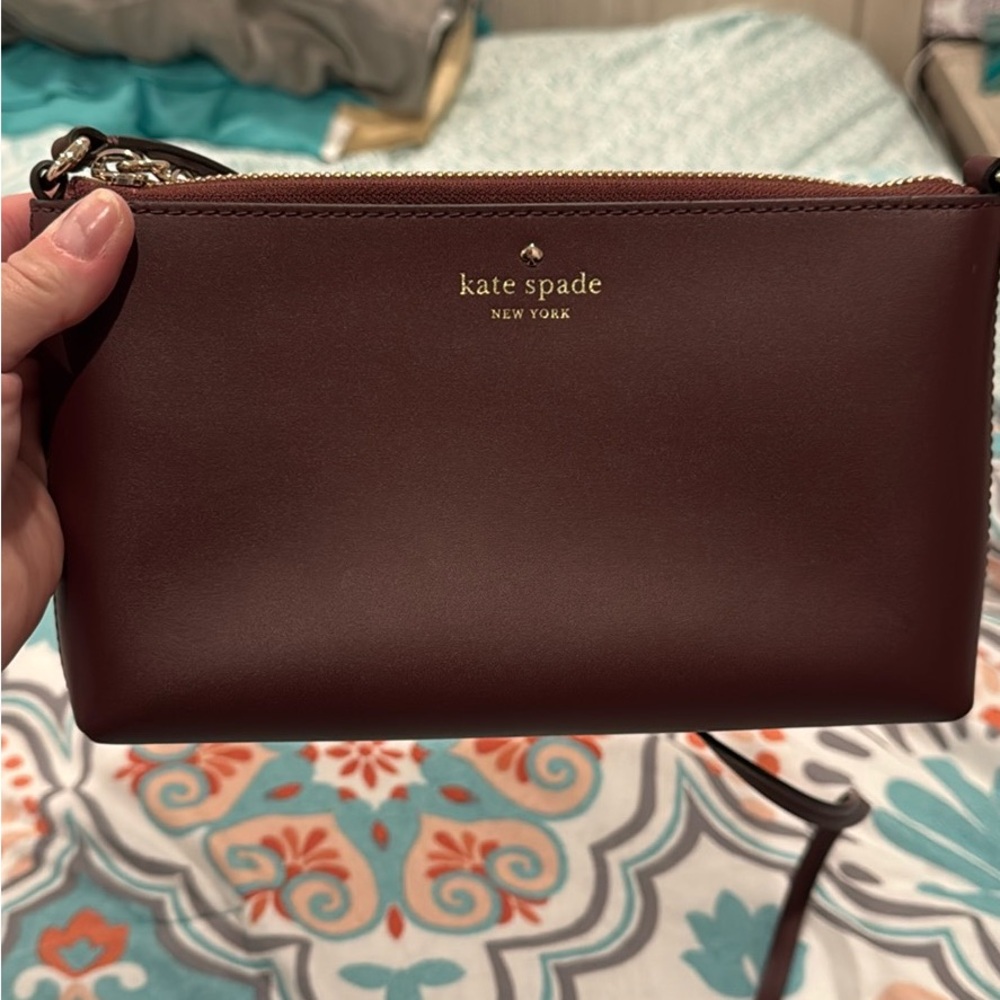 KATE SPADE burgundy convertible crossbody! NWOT.